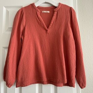 Marine Layer Orange Blouse